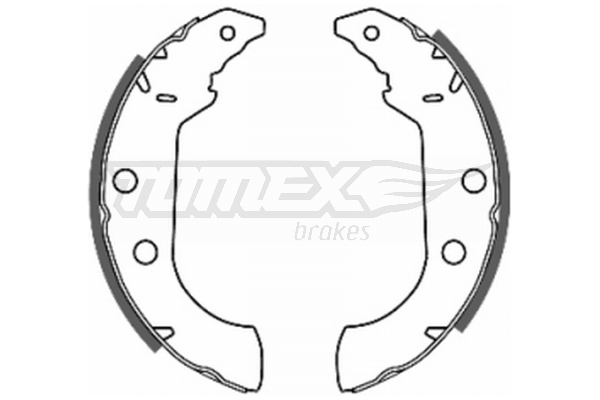 Sada brzdových čeľustí TOMEX Brakes